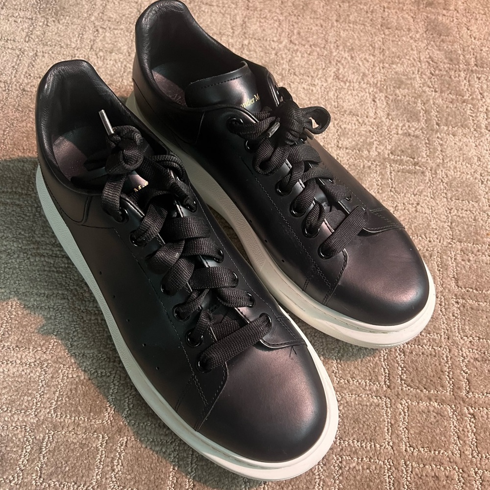 Alexander McQueen Black and White Men's Sneakers